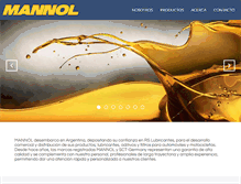 Tablet Screenshot of mannol.com.ar